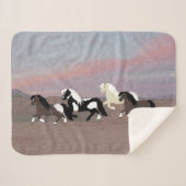 Couverture Sherpa Ponies Sherpa Blanket (Devant (Horizontal))