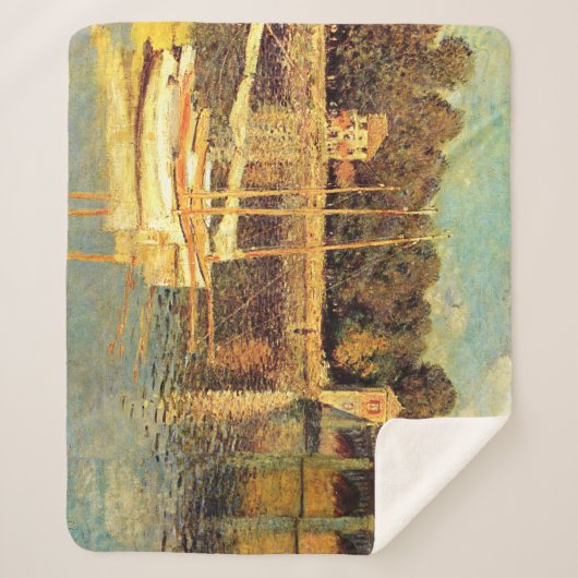 Couverture Sherpa Pont d'Argenteuil Claude Monet (Devant)