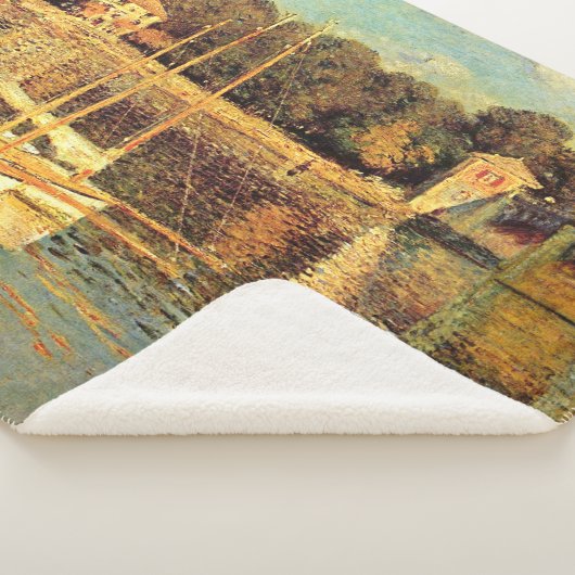 Couverture Sherpa Pont d'Argenteuil Claude Monet (3/4)