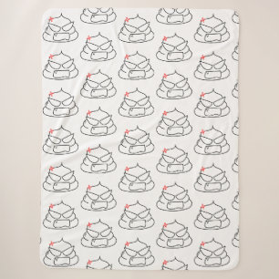 Couverture Sherpa Poop en colère - Brootsch le PooPoo