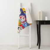 Couverture Sherpa Pop Art Dogecoin (En situation)