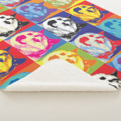 Couverture Sherpa Pop Art Dogecoin (3/4)