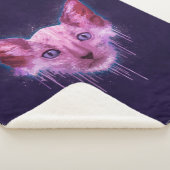 Couverture Sherpa Pop Art Lykoi Cat (3/4)