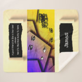 Couverture Sherpa Pop Art Minimalisme Inspiration et motivation (Devant (Horizontal))