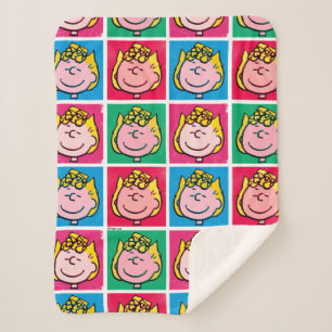 Couverture Sherpa Pop Art Sally   Mod pour vous Motif
