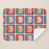 Couverture Sherpa Pop Art Sally | Mod pour vous Motif (Devant (Horizontal))