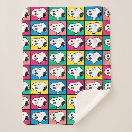 Couverture Sherpa Pop Art Snoopy Lips | Mod pour vous Motif (Devant)