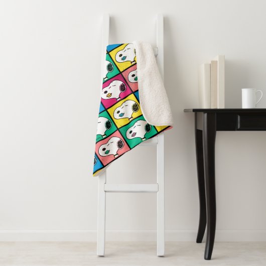 Couverture Sherpa Pop Art Snoopy Lips | Mod pour vous Motif (En situation)
