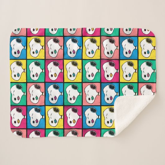 Couverture Sherpa Pop Art Snoopy Lips | Mod pour vous Motif (Devant (Horizontal))
