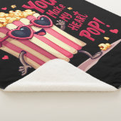 Couverture Sherpa Popcorn Heart Pop Valentine Design (3/4)