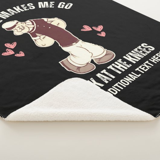 Couverture Sherpa POPEYE Faible À Genoux Fun Valentines Day (3/4)