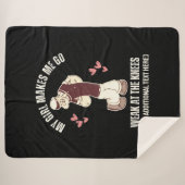 Couverture Sherpa POPEYE Faible À Genoux Fun Valentines Day (Devant (Horizontal))