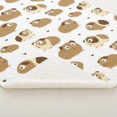 Couverture Sherpa Porcs de Guinée mignonne Sherpa Blanket (3/4)