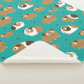 Couverture Sherpa Porcs de Guinée mignonne Sherpa Blanket (3/4)