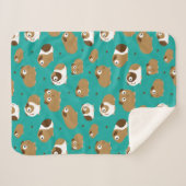 Couverture Sherpa Porcs de Guinée mignonne Sherpa Blanket (Devant (Horizontal))