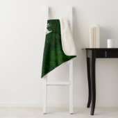 Couverture Sherpa Porte en marbre vert et argent (En situation)