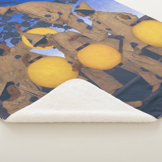 Couverture Sherpa Porteurs de lanternes | Maxfield Parrish | (3/4)