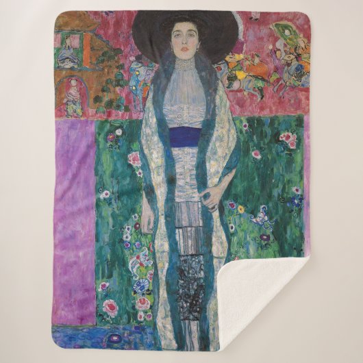 Couverture Sherpa Portrait d'Adèle Bloch Bauer, Gustav Klimt (Devant)