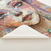 Couverture Sherpa Portrait d'art en collage multimédia (11) (3/4)