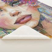 Couverture Sherpa Portrait d'art en collage multimédia (6) (3/4)