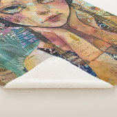 Couverture Sherpa Portrait d'art en collage multimédia (8) (3/4)