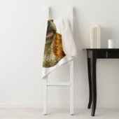 Couverture Sherpa Portrait de chien Pitbull (En situation)