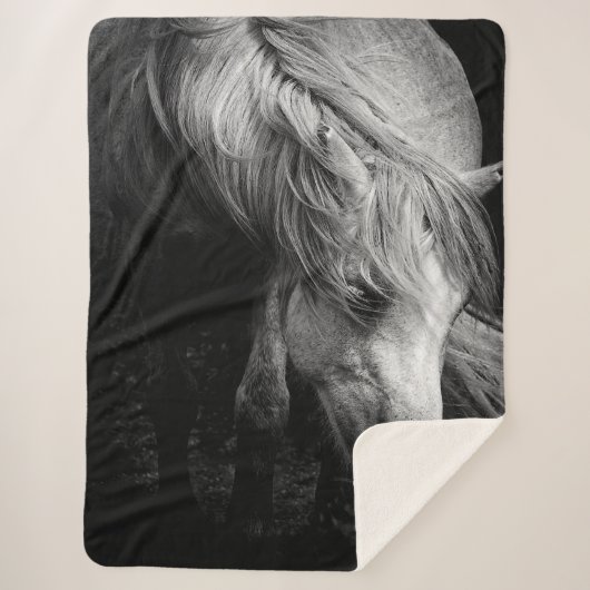 Couverture Sherpa Portrait de Dartmoor Pony Mare (Devant)