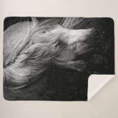 Couverture Sherpa Portrait de Dartmoor Pony Mare (Devant (Horizontal))