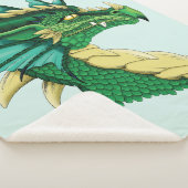 Couverture Sherpa Portrait de dragon vert (3/4)