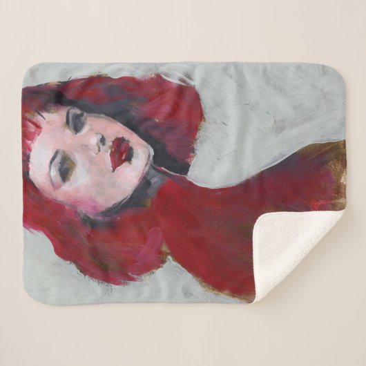 Couverture Sherpa Portrait de marché des changes - rouge (Devant (Horizontal))