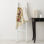 Couverture Sherpa Portrait de style de Boho de tigre (En situation)