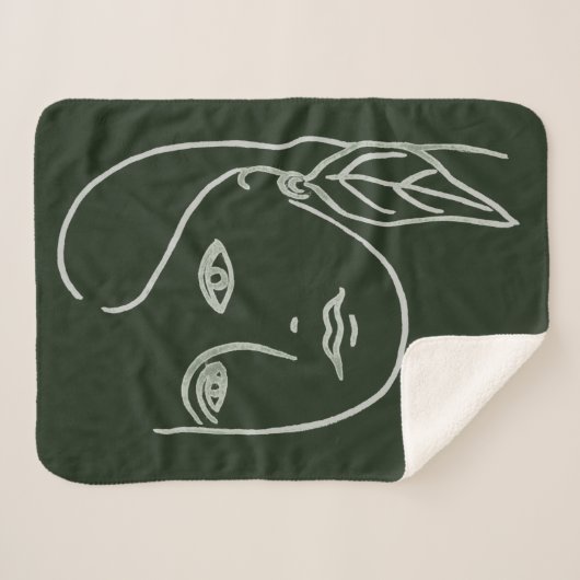 Couverture Sherpa Portrait malachite (Devant (Horizontal))