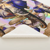 Couverture Sherpa Portrait surréaliste de l'éléphant africain (3/4)