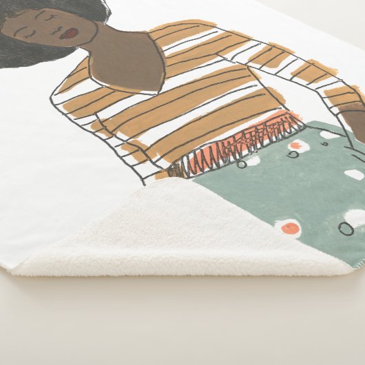 Couverture Sherpa Portrait Vignette de mode (3/4)