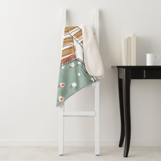 Couverture Sherpa Portrait Vignette de mode (En situation)