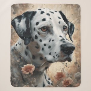 Couverture Sherpa Portraits de race de chien fleur 3