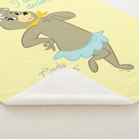 Couverture Sherpa Pose Joueuse de Cindy Bear (3/4)