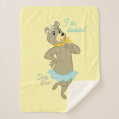 Couverture Sherpa Pose Joueuse de Cindy Bear (Devant)