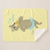 Couverture Sherpa Pose Joueuse de Cindy Bear (Devant (Horizontal))