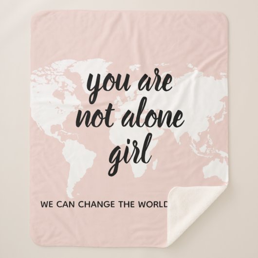 Couverture Sherpa Positif Vous N'Êtes Pas Seul Citation Motivation F (Devant)