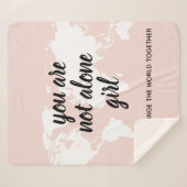 Couverture Sherpa Positif Vous N'Êtes Pas Seul Citation Motivation F (Devant (Horizontal))