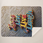 Couverture Sherpa "Positivity Matters Most" (Devant (Horizontal))