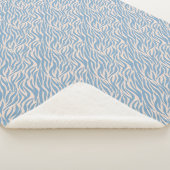 Couverture Sherpa Poster de animal bleu (3/4)