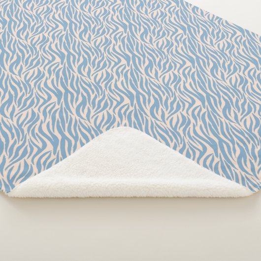 Couverture Sherpa Poster de animal bleu (3/4)