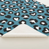 Couverture Sherpa Poster de animal, Léopard Bleu, Zones de Cheetah,  (3/4)