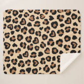 Couverture Sherpa Poster de animal, Léopard Brown, Spots de guépard, (Devant (Horizontal))