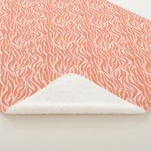 Couverture Sherpa Poster de animal orange (3/4)