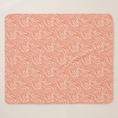 Couverture Sherpa Poster de animal orange (Devant (Horizontal))