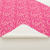 Couverture Sherpa Poster de animal rose (3/4)