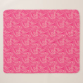 Couverture Sherpa Poster de animal rose (Devant (Horizontal))